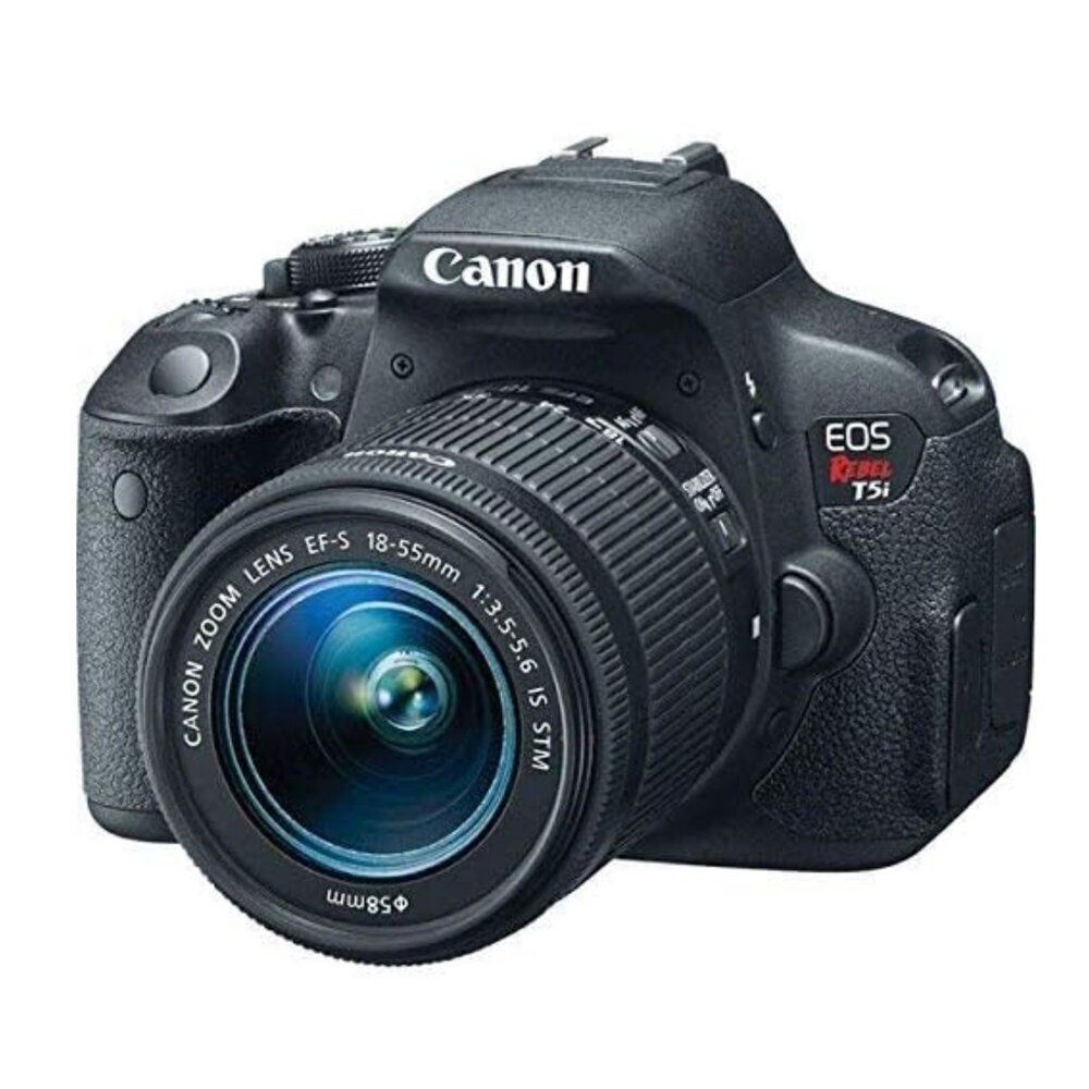 Canon EOS Rebel T5i Black DSLR Camera with Portable Battery Charging Box